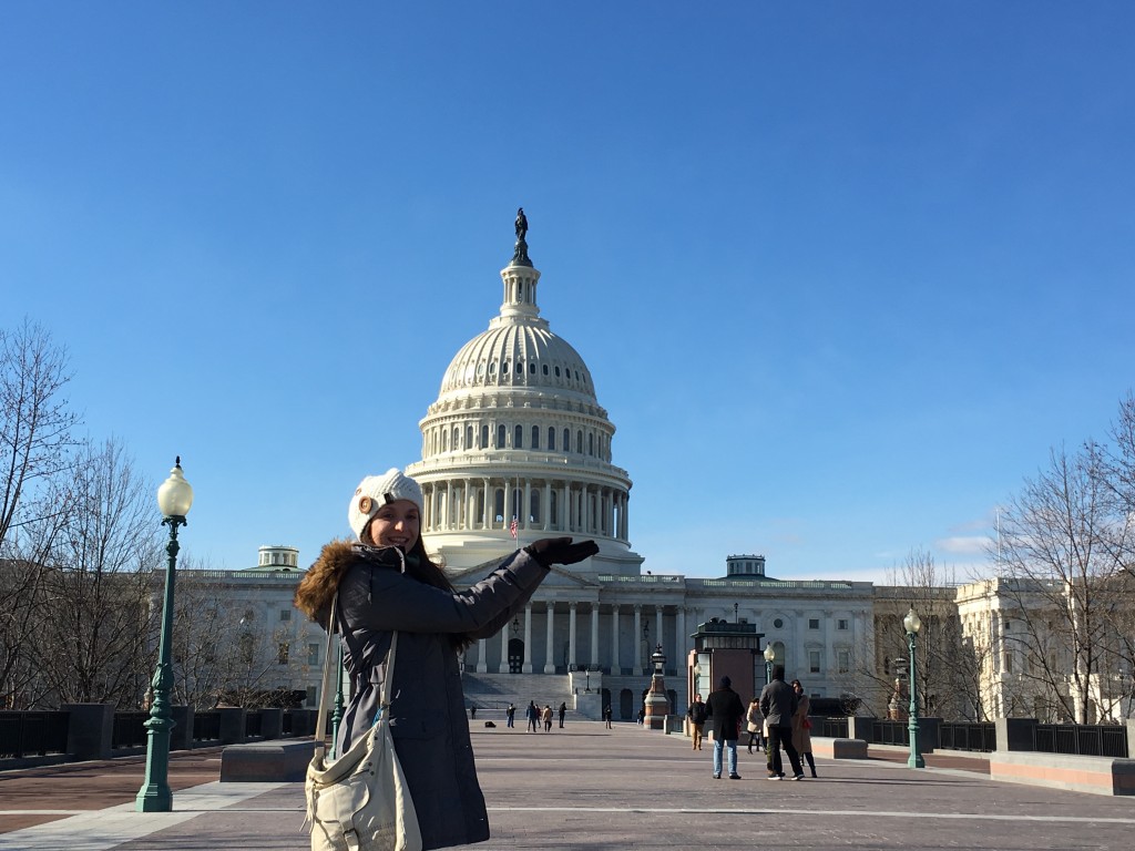 Bettina vor dem Capitol