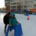 Julia and Lydia Ice Skating